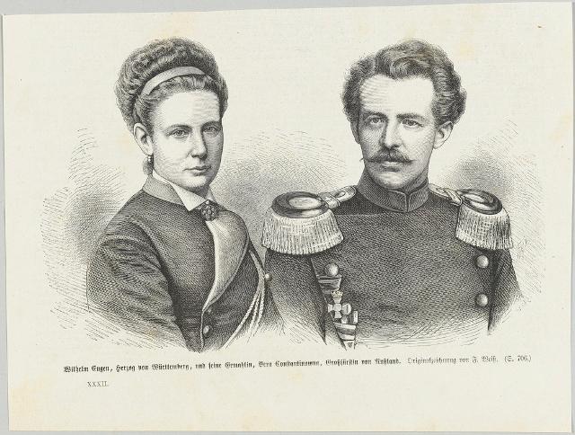 Wilhelm Eugen, Herzog von Württemberg und Vera Constantinowa
