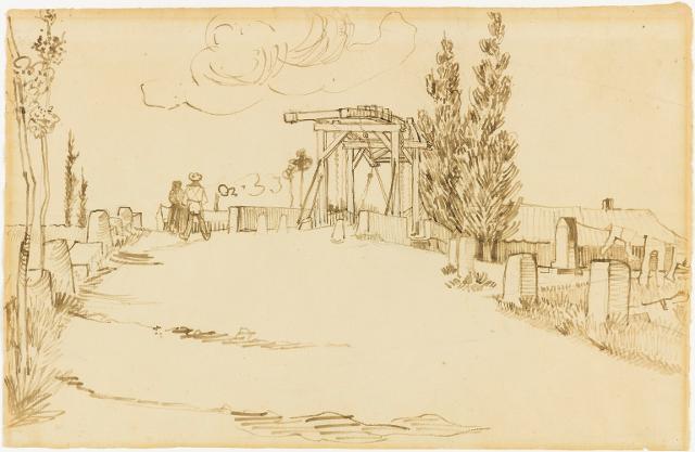 Le Pont de Langlois (Die Brücke von Langlois) Staatsgalerie