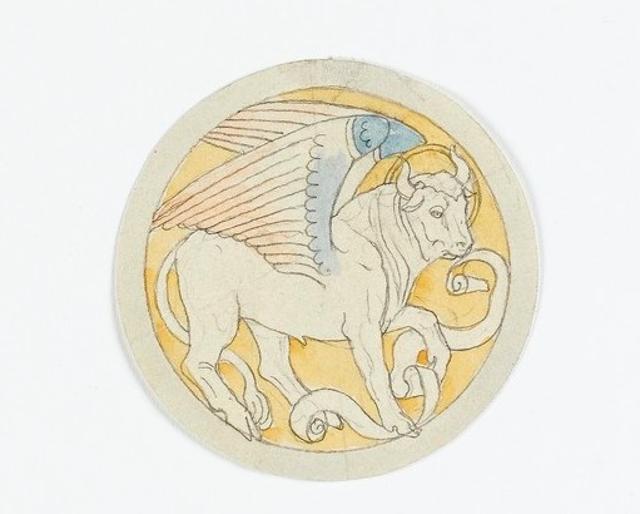 Die vier EvangelistenSymbole Staatsgalerie