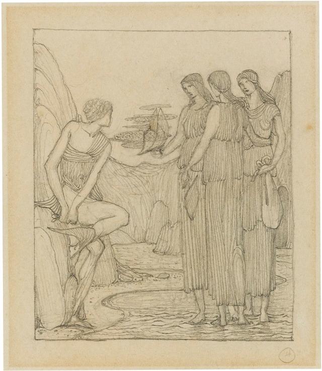 Perseus und die Meernymphen; verso Raub der Proserpina Staatsgalerie