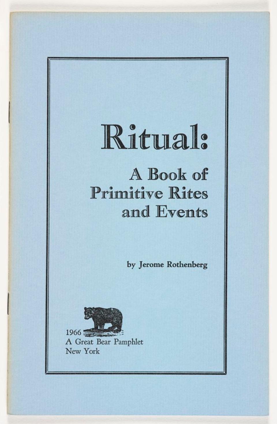 Ritual: A Book of Primitive Rites and Events | Staatsgalerie