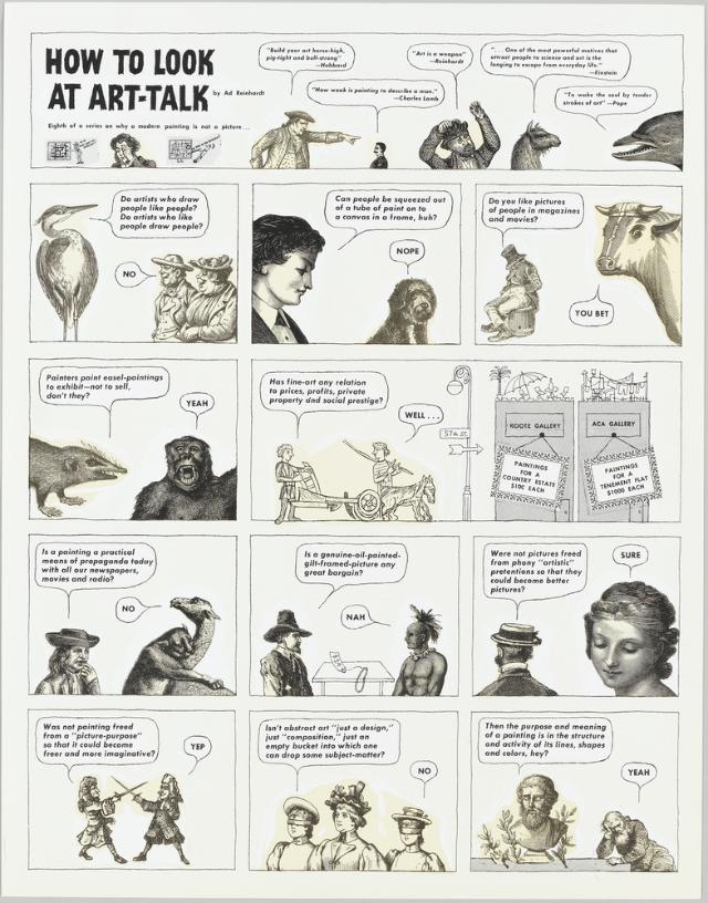 How to look at art talk blatt 11 in the art comics and satires of ad