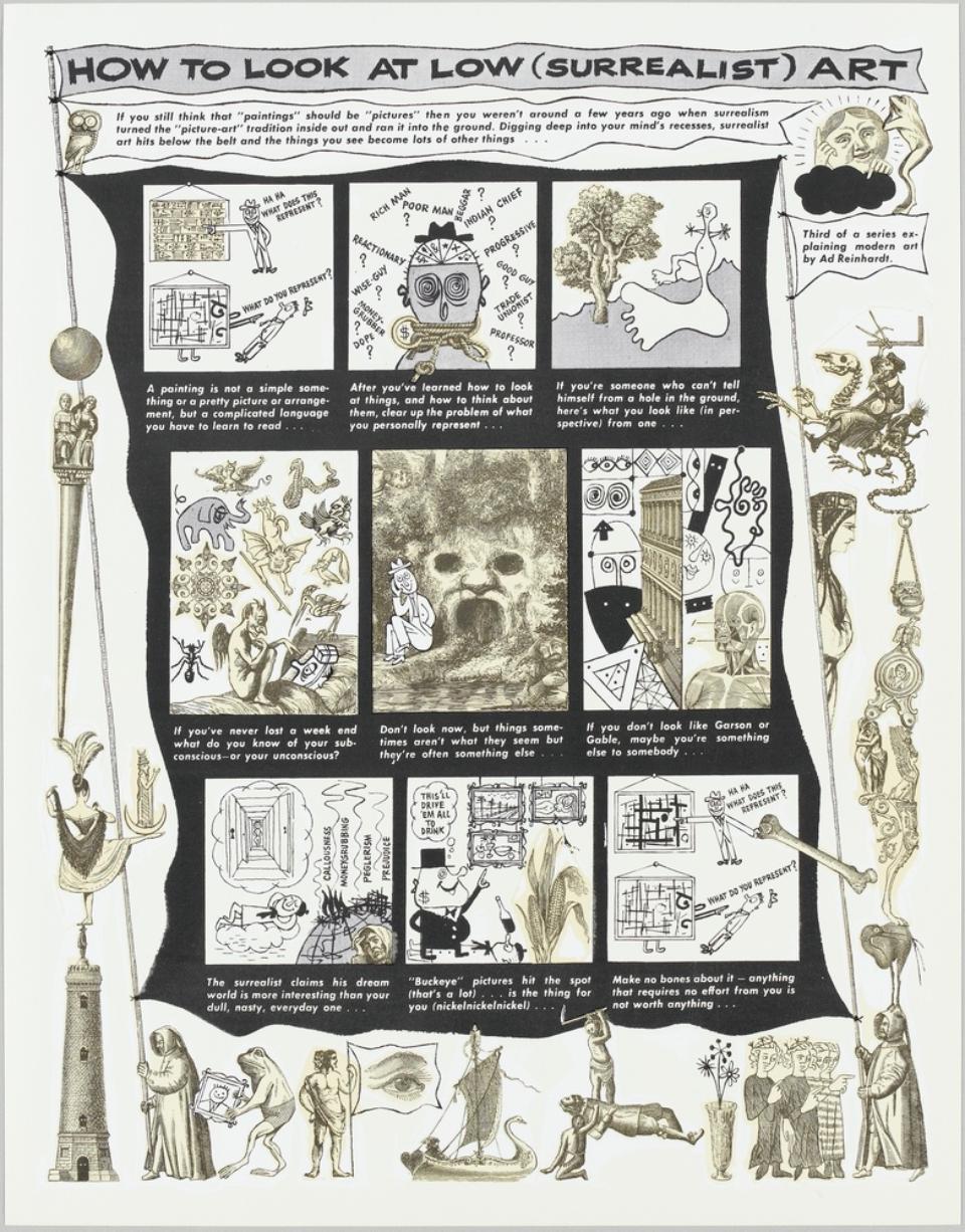 How to look at low (surrealist) art (Blatt 18 in: The Art Comics