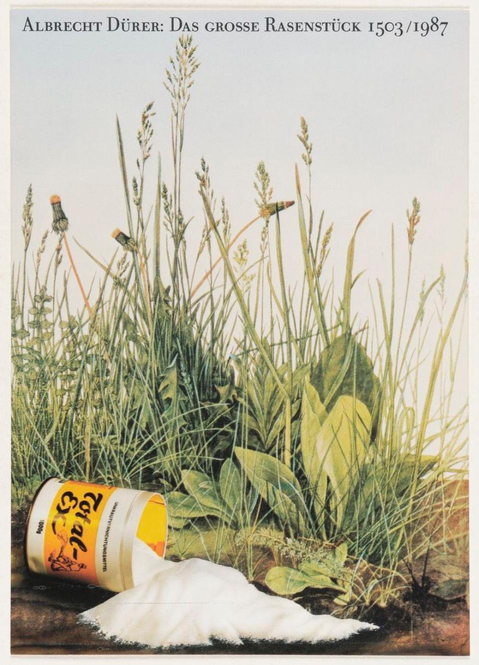 Originalgrafik. Serie A: Klaus Staeck. Das große Rasenstück